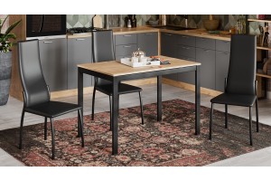 Стул Кредо Черный муар, к/з Черный