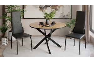 Стул Кредо Черный муар, к/з Черный