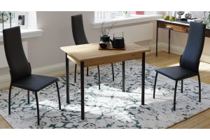 Стул Кредо Черный муар, к/з Черный