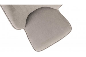 Стул Крис Черный муар, Микровелюр BRENDY Creame