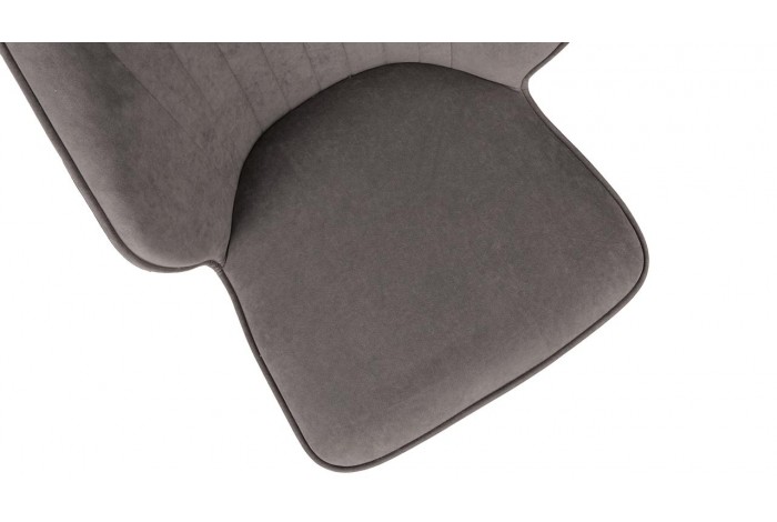 Стул «Крис» Белый муар, Микровелюр BRENDY Latte