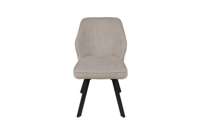 Стул поворотный «Крис» Белый муар, Микровелюр BRENDY Creame