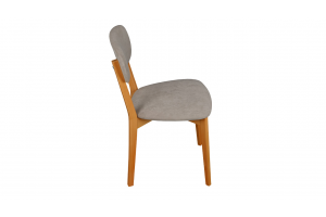 Стул Леонардо Тип 1 Исп.2 Натуральное дерево, Велюр Juicy 25 бежевый