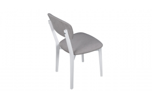 Стул Леонардо Тип 1 Исп.2 Белый матовый, Велюр Juicy 81 серый