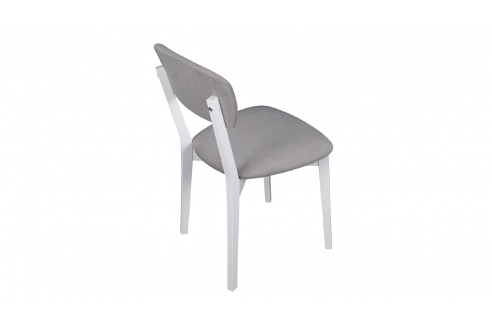 Стул «Леонардо» Тип 1 Исп.2 - F-271 Белый матовый, №234 (велюр Juicy 81 серый)
