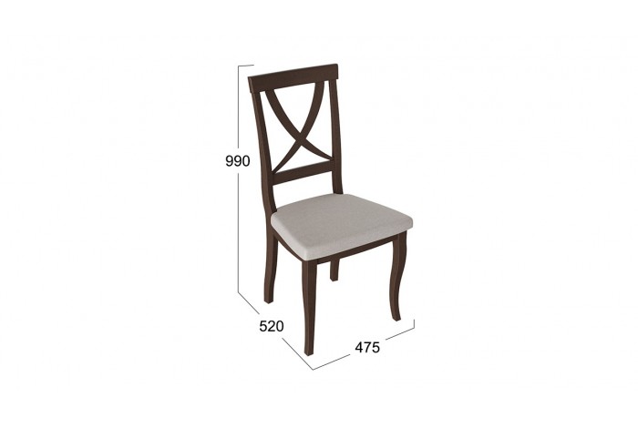 Стул «Лион 2» Орех темный, тк №110