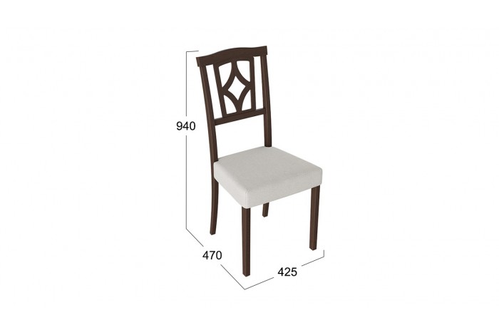Стул «Сити 3» Орех темный, тк №110