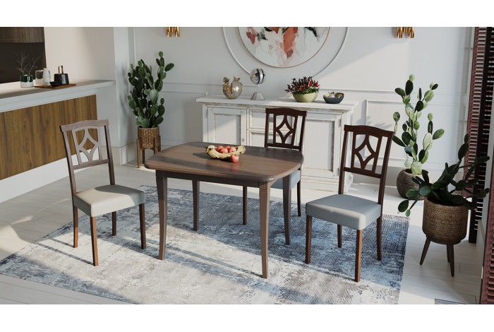 Стул «Сити 3» Орех темный, тк №110