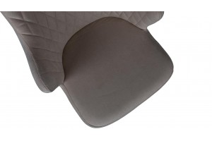 Стул Лукас Черный муар, Микровелюр BRENDY Latte