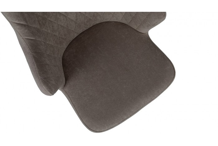 Стул поворотный «Лукас» Белый муар, Микровелюр BRENDY Latte