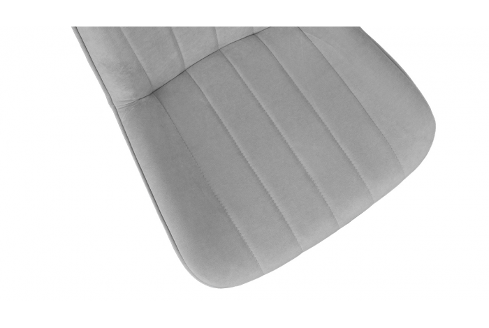 Стул «Мартин» Черный муар, Велюр Megen 24 (серый)