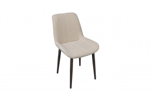 Стул Мартин Черный муар, Велюр Megen 6 (бежевый)