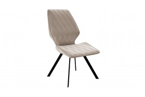 Стул Матэо Черный муар, Микровелюр BRENDY Creame