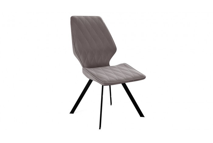 Стул «Матэо» Черный муар, Микровелюр BRENDY Latte