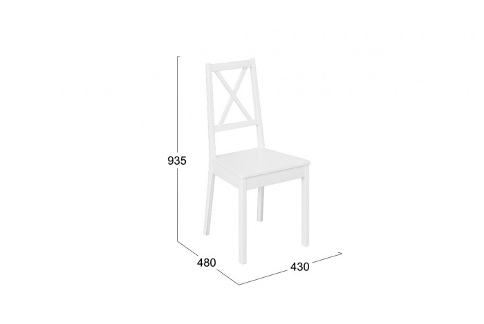 Стул «Ника» Тип 3 - Б-5213 Белый матовый
