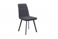 Стул «Рони» Черный муар, Микровелюр BRENDY Graphite