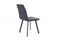 Стул «Рони» Черный муар, Микровелюр BRENDY Graphite