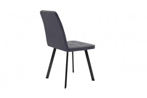 Стул Рони Черный муар, Микровелюр BRENDY Graphite