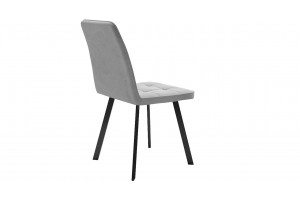 Стул Рони Черный муар, Микровелюр BRENDY Grey