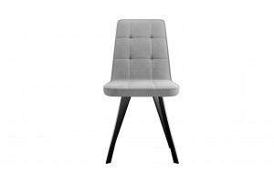 Стул Рони Черный муар, Микровелюр BRENDY Grey