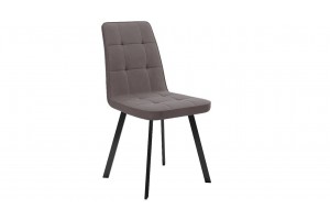 Стул Рони Черный муар, Микровелюр BRENDY Latte