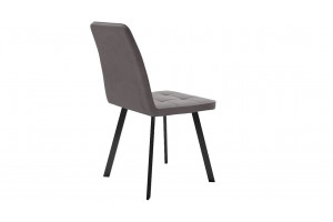Стул Рони Черный муар, Микровелюр BRENDY Latte