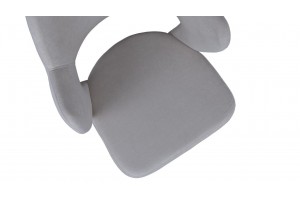 Стул Сиэтл Черный муар, Велюр DREAM Grey (серый)