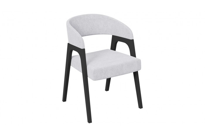 Кресло «Техас 1» - W-101 Черное дерево, тк. №210 Велюр Jercy silver