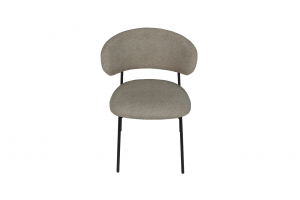 Стул Флавио Черный муар, Микровелюр Ness Cappuccino