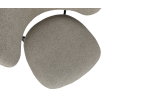 Стул Флавио Черный муар, Микровелюр Ness Cappuccino