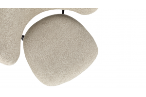 Стул Флавио Черный муар, Микровелюр Ness Cream