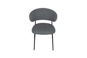 Стул Флавио Черный муар, Микровелюр Ness Graphite