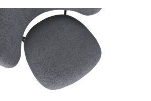 Стул Флавио Черный муар, Микровелюр Ness Graphite