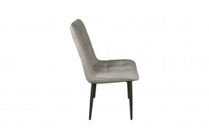 Стул Фредо Черный муар, Микровелюр BRENDY Creame