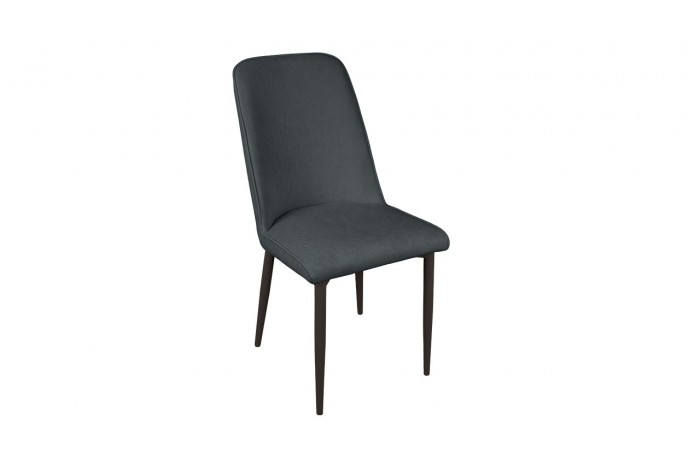 Стул «Шарли» Черный муар, Микровелюр BRENDY Graphite