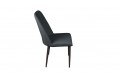 Стул «Шарли» Черный муар, Микровелюр BRENDY Graphite