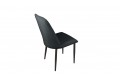 Стул «Шарли» Черный муар, Микровелюр BRENDY Graphite