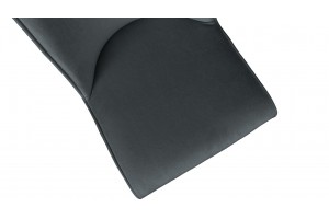 Стул Шарли Черный муар, Микровелюр BRENDY Graphite