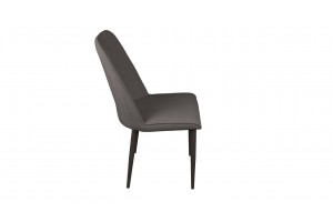 Стул Шарли Черный муар, Микровелюр BRENDY Latte