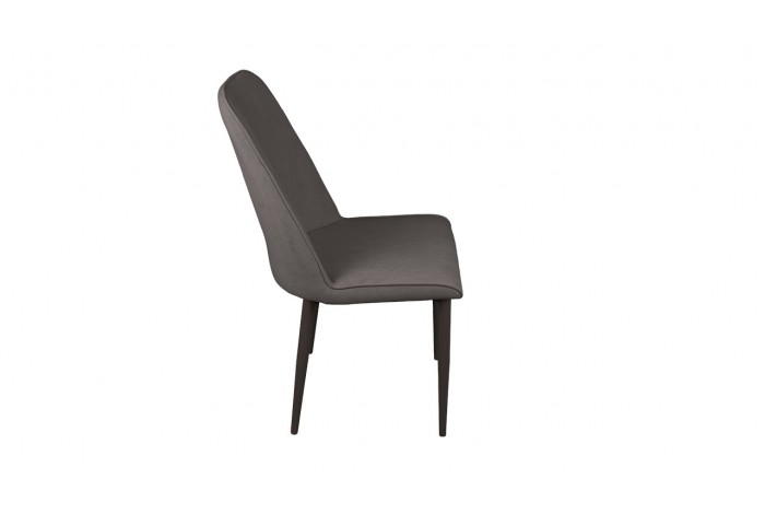 Стул «Шарли» Черный муар, Микровелюр BRENDY Latte
