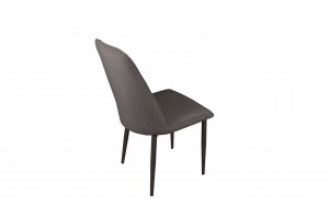 Стул Шарли Черный муар, Микровелюр BRENDY Latte