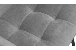 Стул Шато (конус Т2) Черный муар, Велюр DREAM Grey (серый)