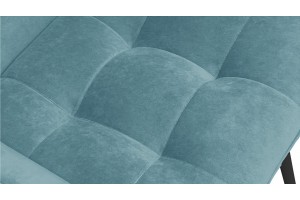 Стул Шато (конус Т2) Черный муар, Велюр DREAM Mint (бирюзовый)